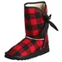 Sugar Women's Montana Hunters Plaid Faux Shearling Boot,Red,9 M US