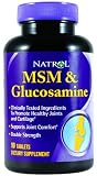 Natrol MSM with Glucosamine Bonus Size, Double Strength, 90 Tablets (Pack of 2)