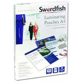 Swordfish A4 Laminating Pouches 2x75 mic (Box 100)