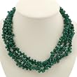 Handmade Green Aventurine Necklace With Silver Flower Beads
