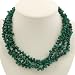 Handmade Green Aventurine Necklace With Silver Flower Beads