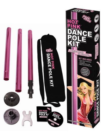 Peekaboo Hot Pink Party Stripper Pole Danc Kit - /