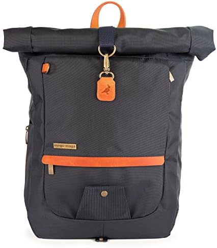 Mago Maga Roll Top Backpack (Navy Blue)