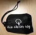 Eco Carrier Bag Black - Folding Reusable Shopping Bag - Bag For Life