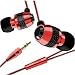 V-Moda Vibe Red Roxx Earbuds, Car Charger, Travel Charger, USB Sync Cable, and Protective White Silicone Case for Nano 2 - Complete Accessory Kit! - Includes TWO Bonus Cell Phone Straps, Put On Your Own Charms! - Image Accessories