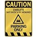  CAUTION CHARLOTTE PARKING ONLY  PARKING SIGN SAINT VINCENT AND THE GRENADINES