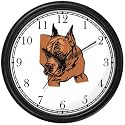 Boxer No.2 Wall Clock by WatchBuddy Timepieces (Slate Blue Frame)