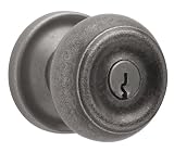 Baldwin 5210402ENTR Distressed Oil Rubbed Bronze Images Colonial Keyed Entry Door Knob Set with the