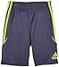 adidas Toddler Boys' Active Stripe Short, Mercury Grey/Lime, 4