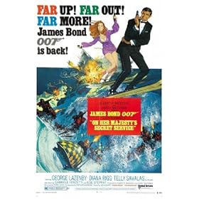Hang a Retro Maxi Poster up on Your Wall of the 1969 James Bond Film On Her Majesty's Secret Service 61cmx91.5cm