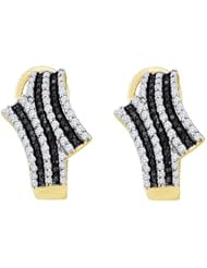 0.94CTW BLACK DIAMOND FASHION EARRING