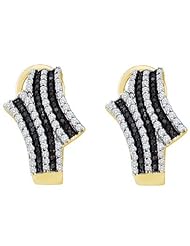 0.94CTW BLACK DIAMOND FASHION EARRING