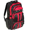 Tracker 60 Litre Travel Hiking Backpack - Red/Black