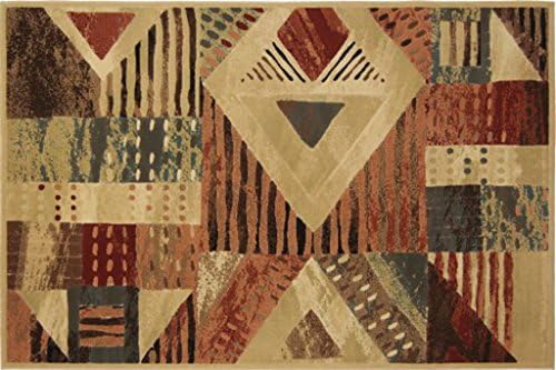 ChenHang Geometry Tryangle Pattern Machine-Washable Doormat Indoor Outdoor Rubber Scroll Doormat 18-inch by 30-Inch Welcome Mat