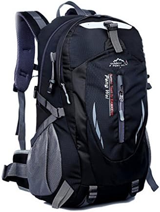 Inoble Large-capacity 36L Outdoor Travel Shoulder Waterproof Backpack Bag for Men and Women Sports Mountaineering (Black)