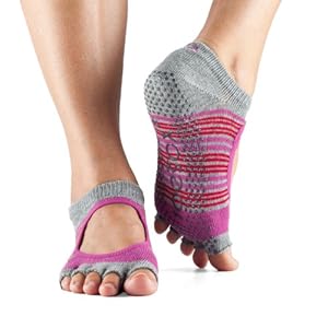 ToeSox Bella Half Toe Grip Ankle Socks