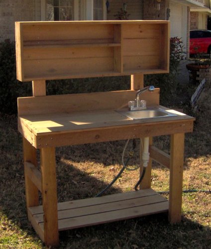 Potting Bench with Sink