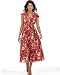 Floral print wrap-around dress