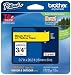 Brother Tape, Black on Yellow, 18mm (TZe641) - Retail Packaging