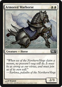 Magic: the Gathering - Armored Warhorse - Magic 2012