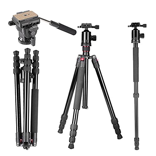 Neewer® 64"/163cm tripod monopod with 360 degree …