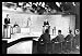 John F Kennedy (Debating Richard Nixon) Black Wood-Mounted Art Poster Print - 11 X 17