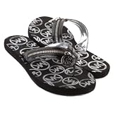 51a7pwQOwGL. SL160  MICHAEL Michael Kors Stockton Flip Flop Black 8M