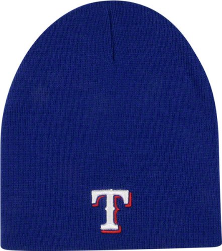 Texas Rangers Knit Beanie with Raised Logo