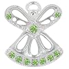 AUGUST PERIDOT Birthstone Wings & Wishes Angel Tac Pin