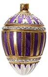 Museum Collection Faberg&Atilde;&copy; Ribbon Egg Glass Ornament-Small