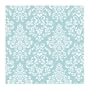 York Wallcoverings Just Kids KD1757 Delicate Document Damask Wallpaper, Blue