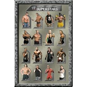 WWE Poster-WWE Superstars-John Cena,Randy Orton,Stone Cold,Rey Mysterio,Kane,Triple H,Undertaker,HBK
