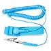 ESDProduct Fabric Economy Wrist Strap with 10' Cord, 1 Megohm Resistor, 4mm Snap, Blue