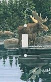 Moose at the Lake Decorative Switchplate Cover
