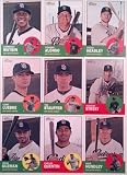 2012 Topps Heritage San Diego Padres Team Set (Base Set Only No Short Prints or Variations) - 9 Cards Including Nick Hundley, Luebke, Alonso, Maybin, and More