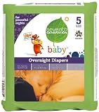 Seventh Generation Baby Overnight Diapers Stage 5 -- 20 Diapers