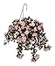 House of Silk Flowers Artificial Azalea Hanging Basket, Pink