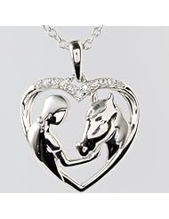 Dia-dem Sterling Silver Diamond Pendant (0.07cttw, Color IJ, Clarity I3)