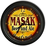 MASAK 'S Beer and Ale Cascading Pub Wall Clock
