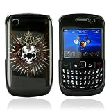 For Blackberry Curve 8520 Hard Case Cross Skull Black