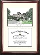 Bradley University Scholar Scholar Mahogany Framed Lithograph w/Diploma Opening