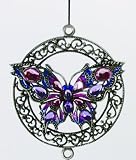 Outdoor Living : Butterfly Metal W/Crys. Chime - Wind Chime