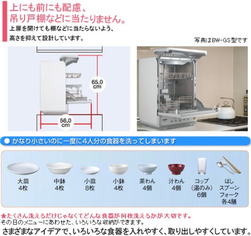 Cover image : ZOJIRUSHI 食器洗い乾燥機 ミニでか食洗機 BW-GS40-WE(パールホワイト)