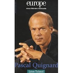 Europe, N� 976-977, ao�t-sep : Pascal Quignard