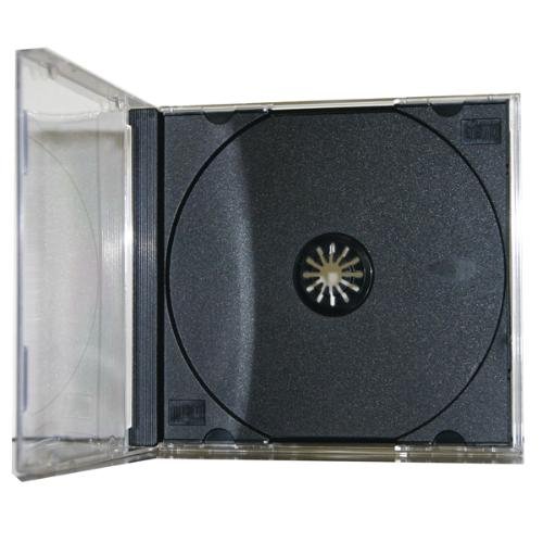 100 Pack Premium Standard Single Black CD Jewel Cases 17.10