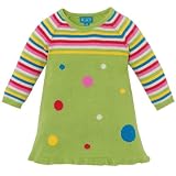stripy dot sweater dress