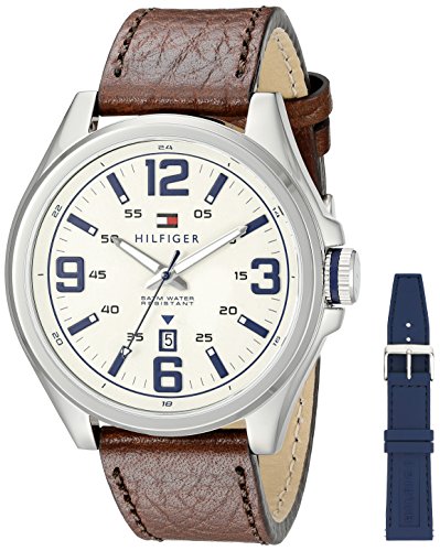 Tommy Hilfiger Men's 1791207 Casual Sport Analog Display Quartz Brown Watch Tommy Hilfiger Men's 1791207 Casual Sport Analog Display Quartz Brown Watch
