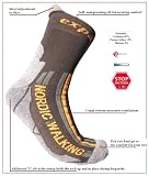 eXPANSIVE NORDIC WALKING TREKKING SOCKS Black/Grey/Orange size UK 9-12 / EUR 43-46