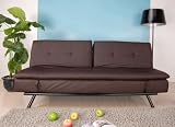 Abbyson Living Quatro Leather Convertible Sofa