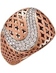 14K Rose Gold Pierced-Style Diamond Ring - 0.75 Ct. -- LIFETIME WARRANTY